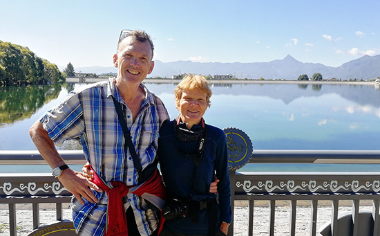 Clients from Canada cycled in Yunnan of China
