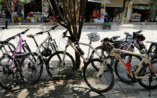 Mountain bike we used for the cycling tour in Guizhou.
