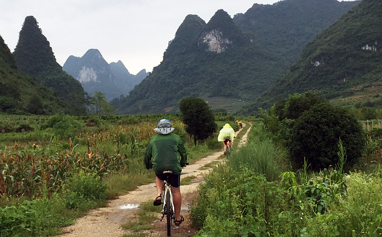 Biking tour Guilin of Guangxi province
