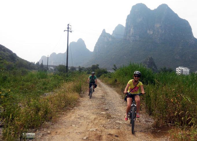 Guilin is a city with modern and rural lives.