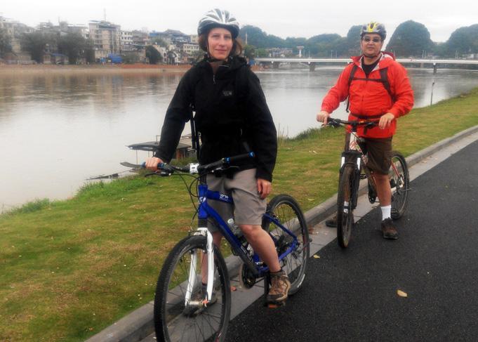 A cycle trip mixed with the urban and rural areas around Guilin.